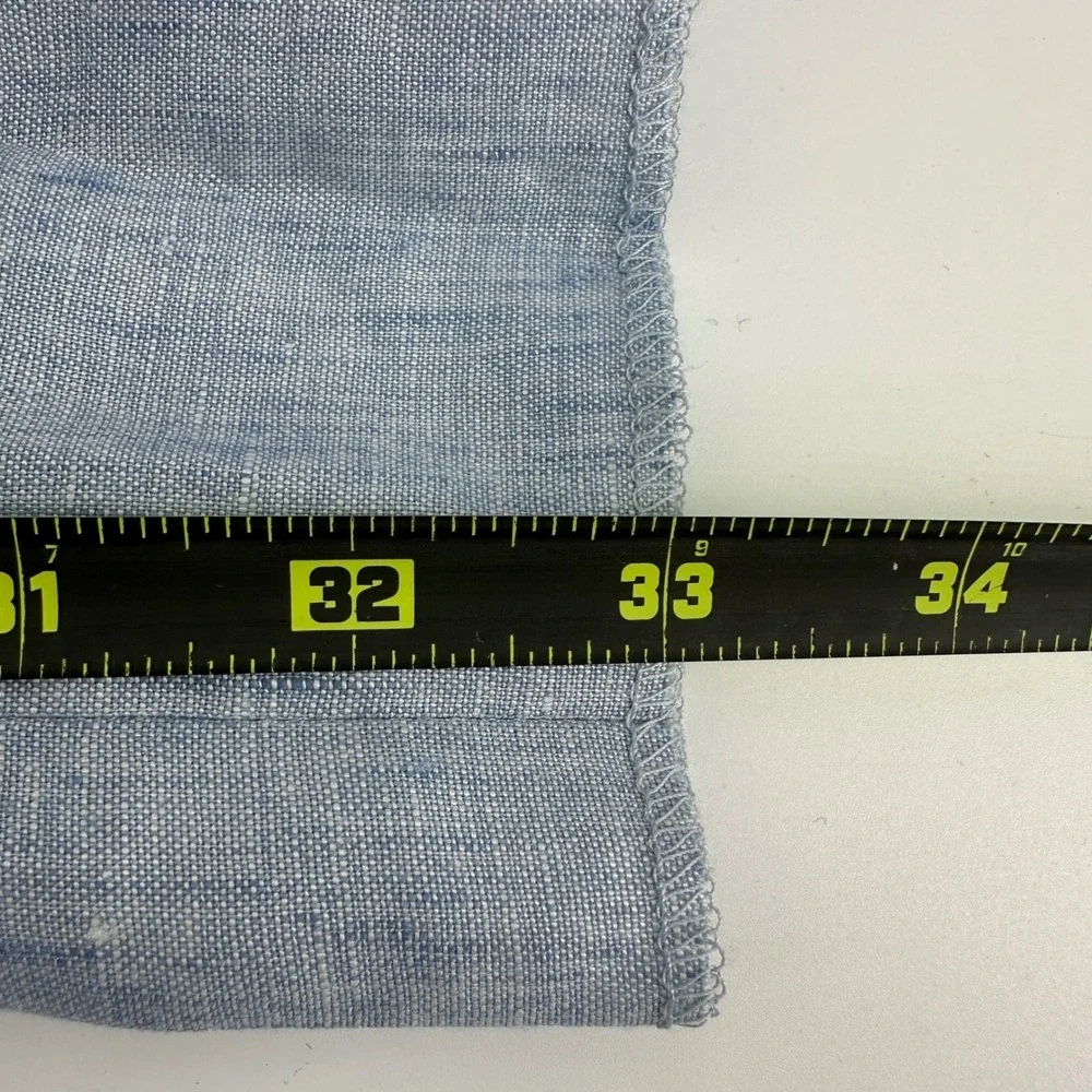 Robert Graham Russell Light Blue 100% Linen Modern Fit Pants 30R NEW